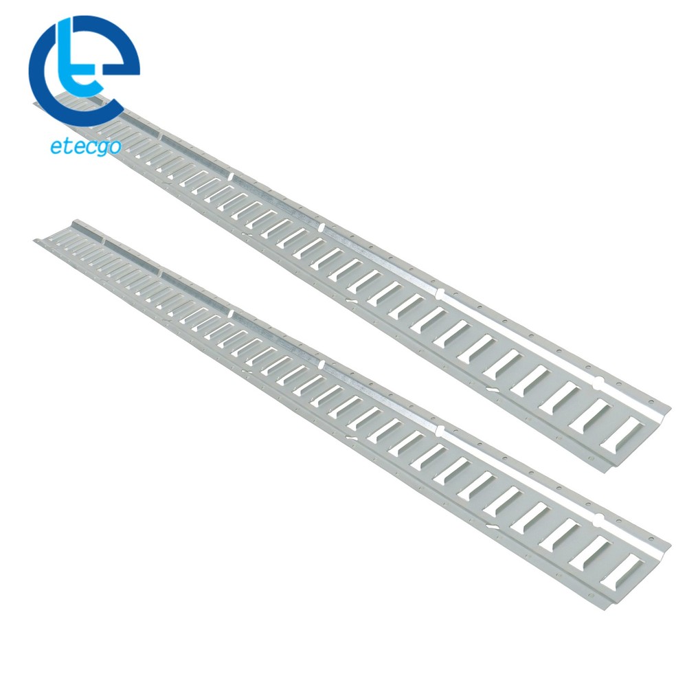 4 Piece 6' Galvanized E Track Tie Down Rail Set Silver Finish For Vans Trailers