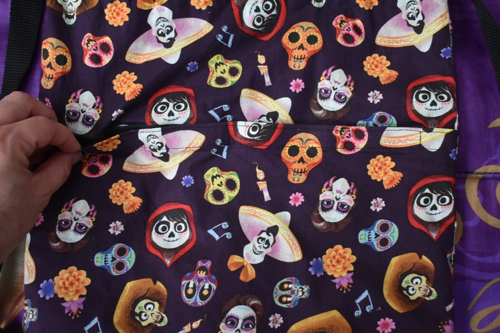 Disney Coco Miguel Hector Ernesto de la Cruz Imelda Drawstring bag tote Backpack