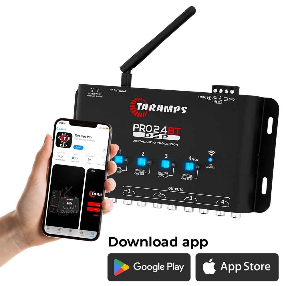[US SELELR] Taramps Audio Processor PRO 2.4BT – DSP Bluetooth Control via App