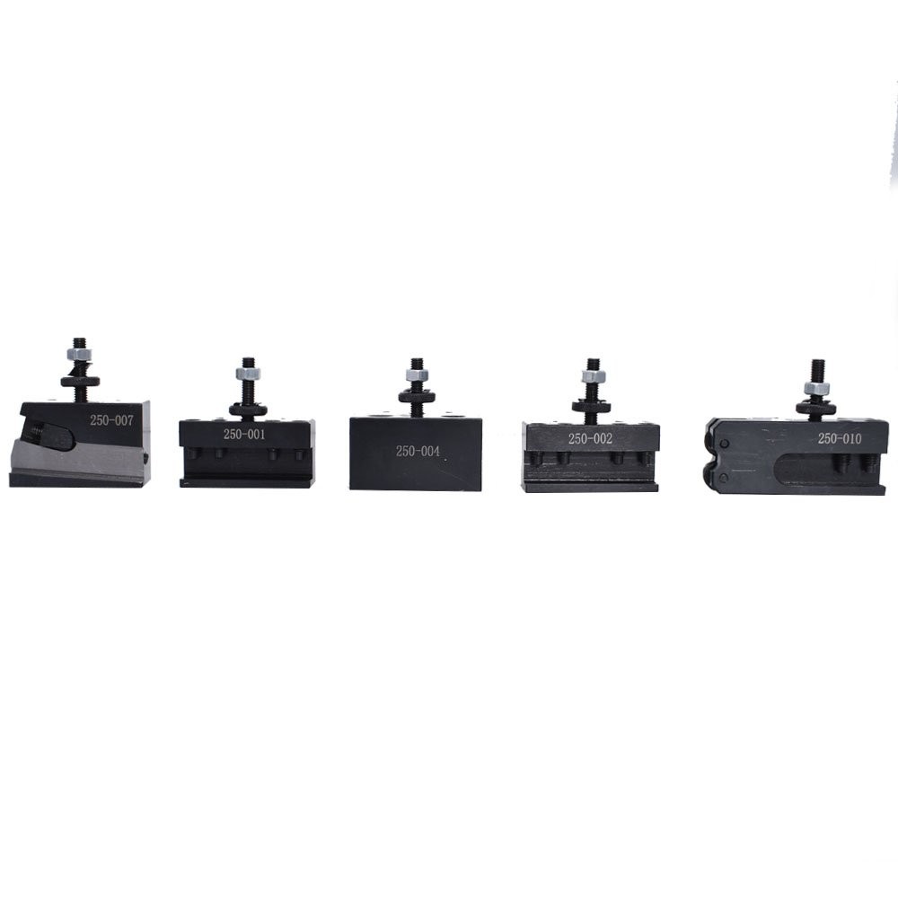 OXA 250-000 Wedge Type Tool Post Holder Set For Mini Lathe Up to 8" 6 PCS