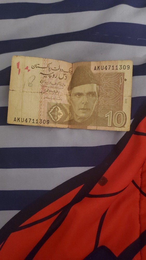 Pakistani 10 Rupees Banknote