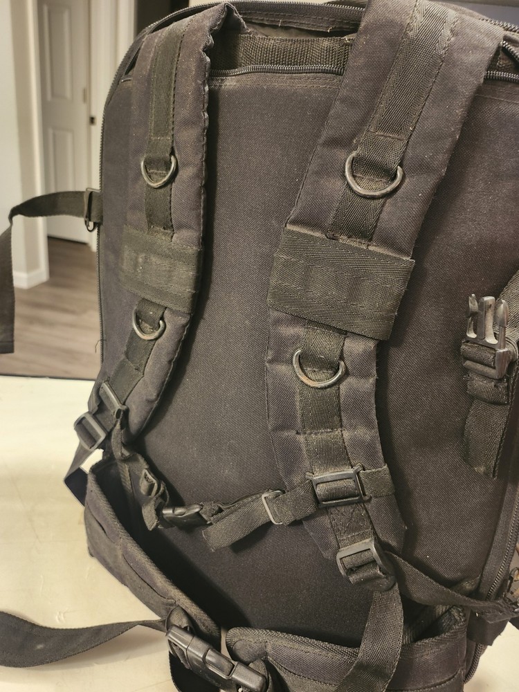 Piper Gear Large Bugout Bag Expanding Backpack Black