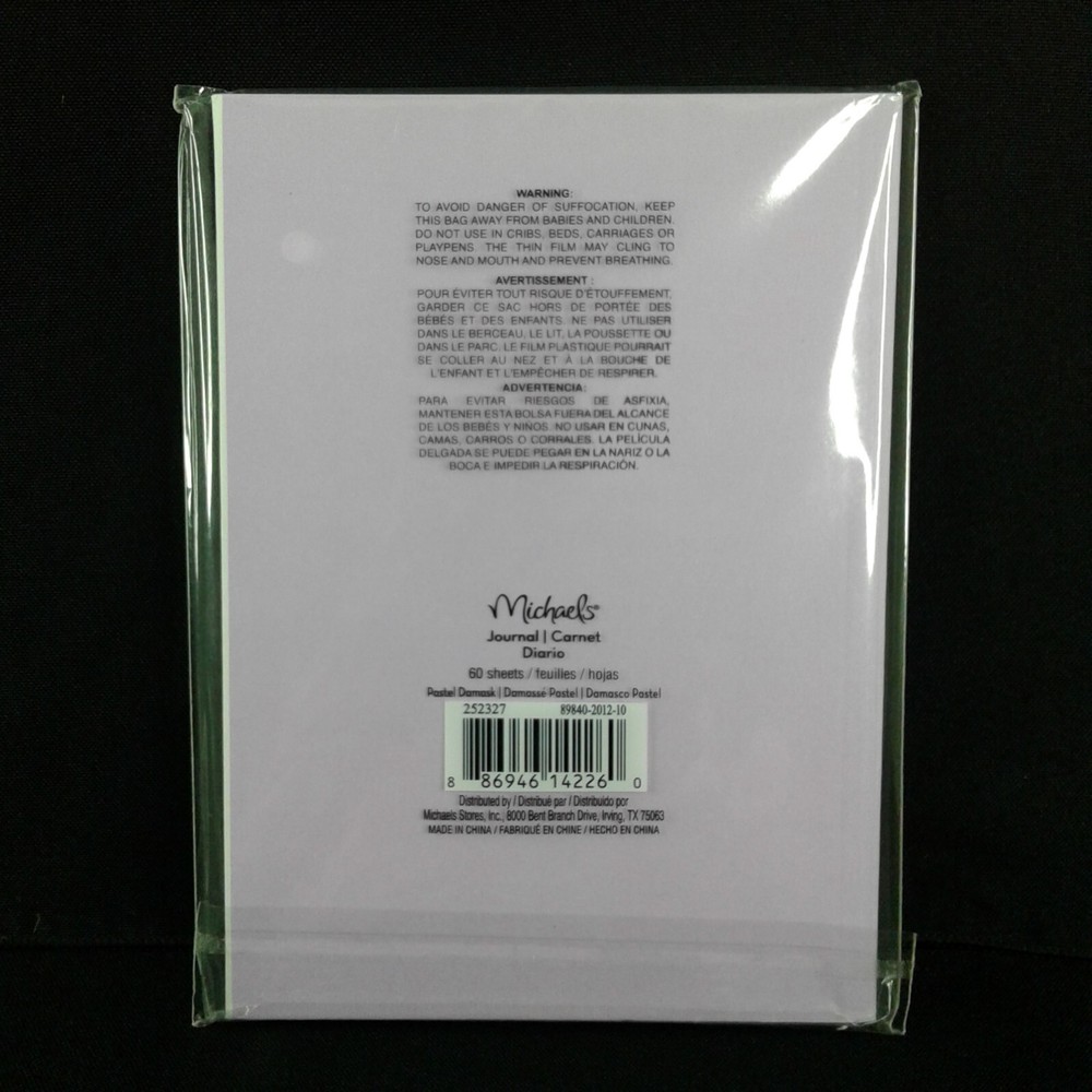 Fancy Notebook Journal Lined Fold Closure Lacy Chic Victorian 60 Sheets C7-1513