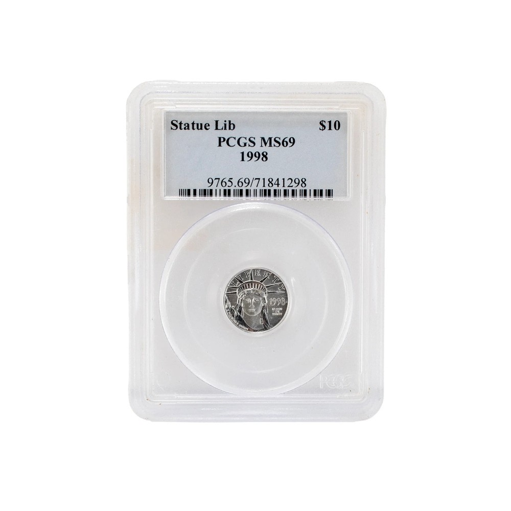 1998 PCGS  0.10oz  Platinum Statue  Coin