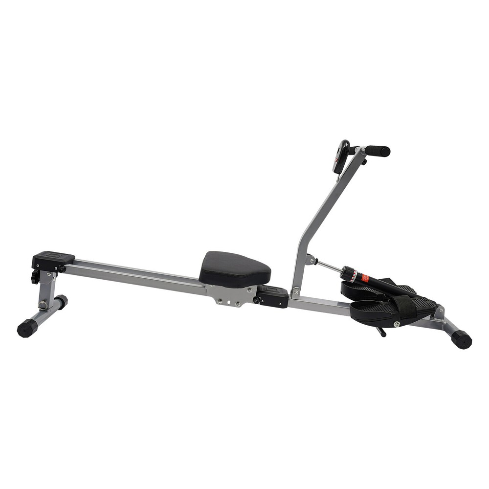 Foldable Rowing Exercise Machine Hydraulic Anti-slip Rowing Machine LED Meter
