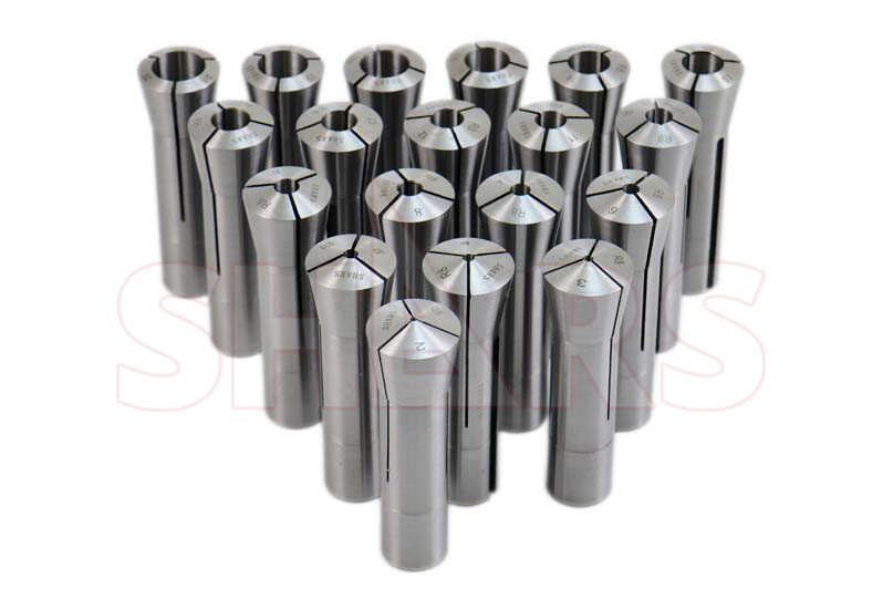 SHARS 2 - 20 MM BY 1MM 19 PCS R8 METRIC ROUND COLLET TIR 0.0006" NEW L[