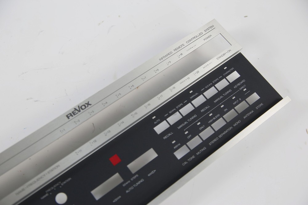 Revox B 261 FM Tuner Housing Part Front Panel - K14
