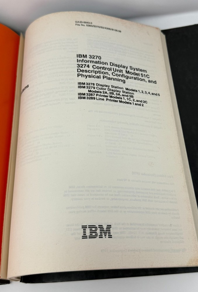 IBM 3270 Display Design Guide System Manuals APL Text Data Analysis X.25