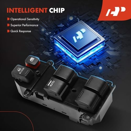 Master Power Window Switch Compatible with Honda Fit 2009-2014, Front Left