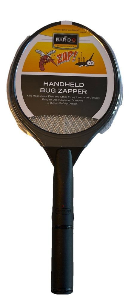 NWT Sealed Mr. Bar-B-Q Handheld Bug Insect Fly Zapper Racket (Battery Operated)
