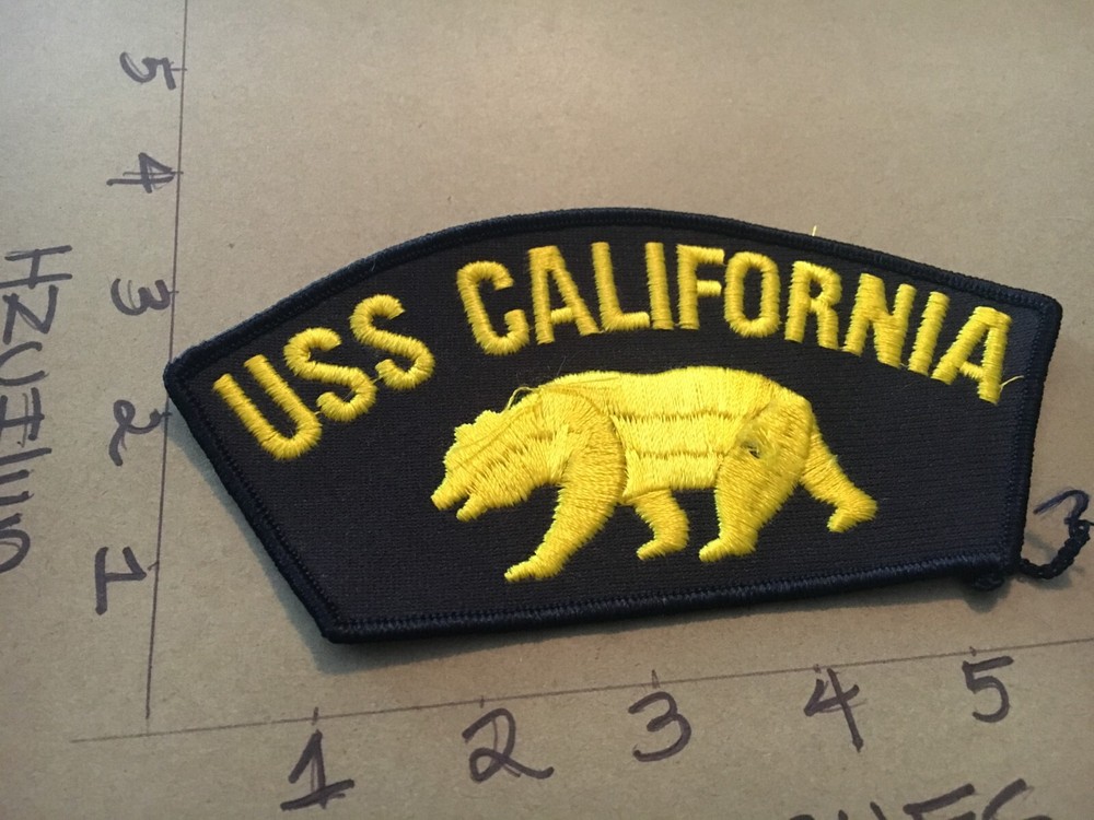 US Navy USS California Hat Patch 5/20/25