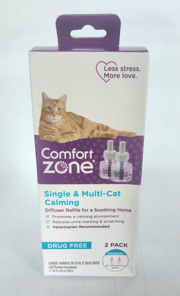 Comfort Zone Single & Multi-cat calming refills, 2 pack, NEW