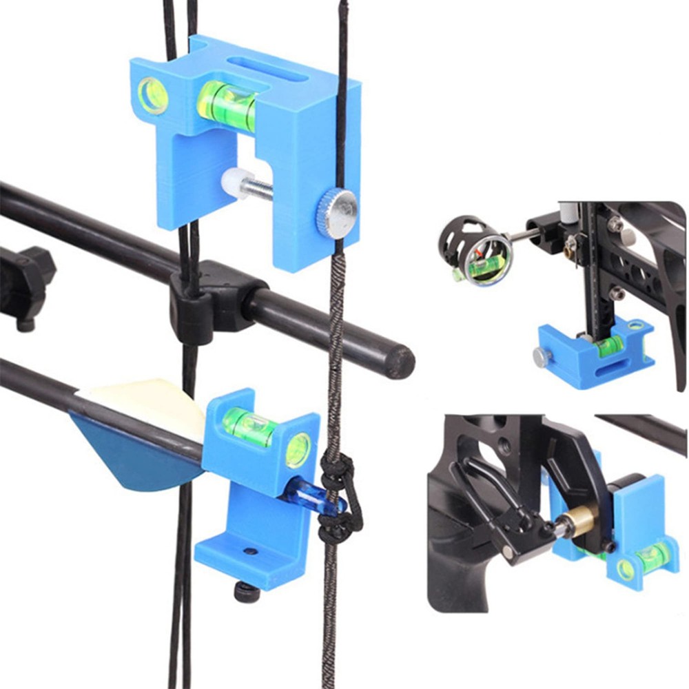 SOPOGER Archery Multifunctional Bow Level Tuning and Mounting String 3D Blue