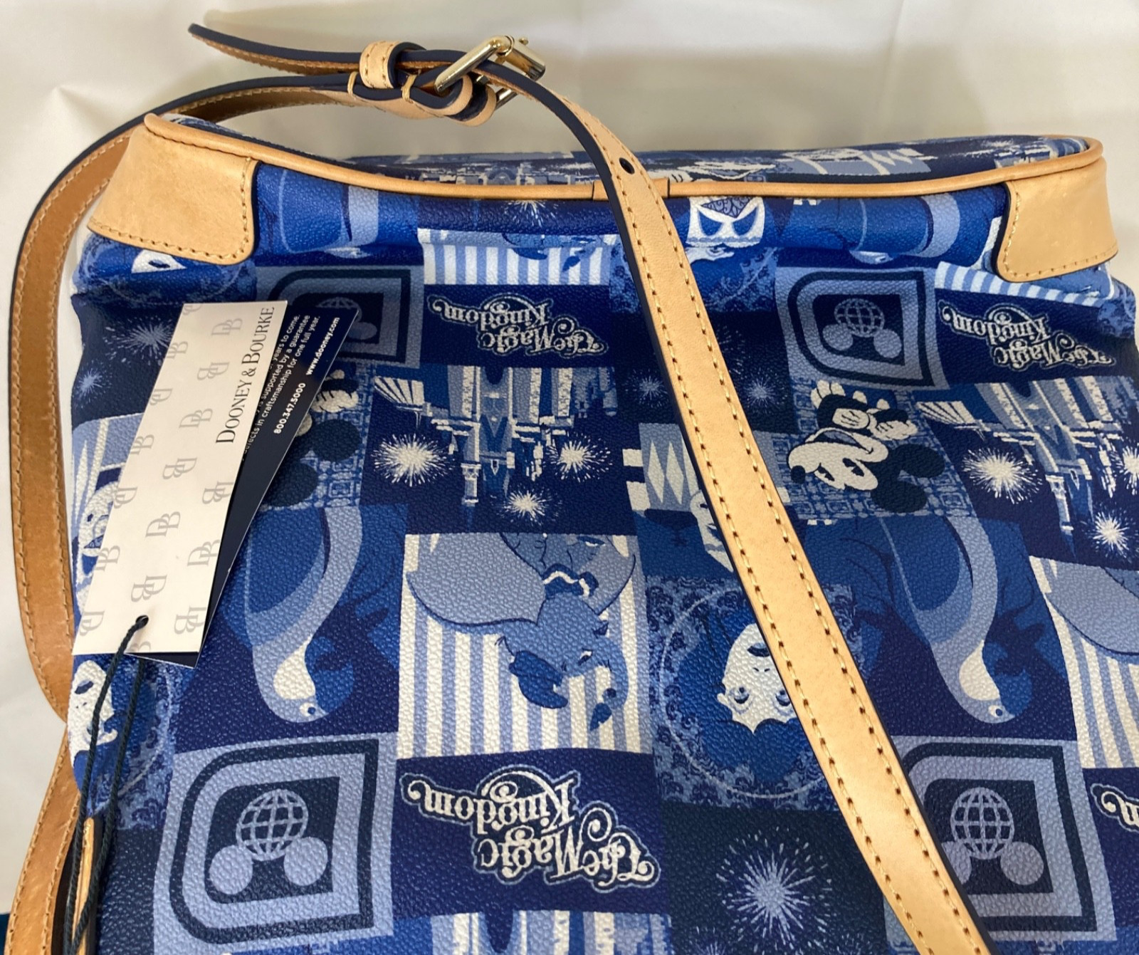 Disney Dooney & Bourke Letter Carrier NWT 2016 Magic Kingdom 45th Anniversary