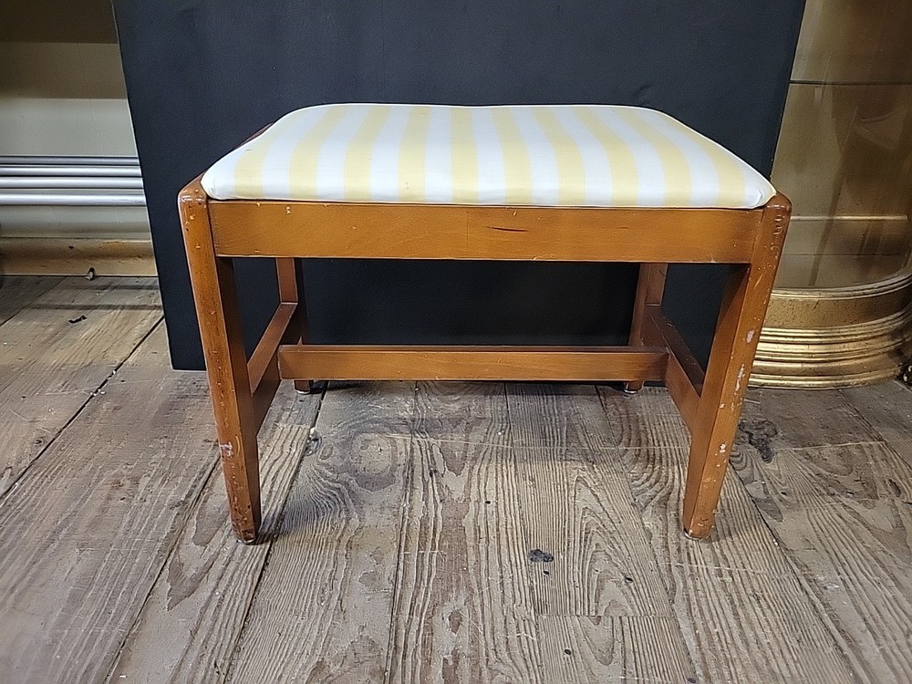 Vintage Vanity Bench Stool