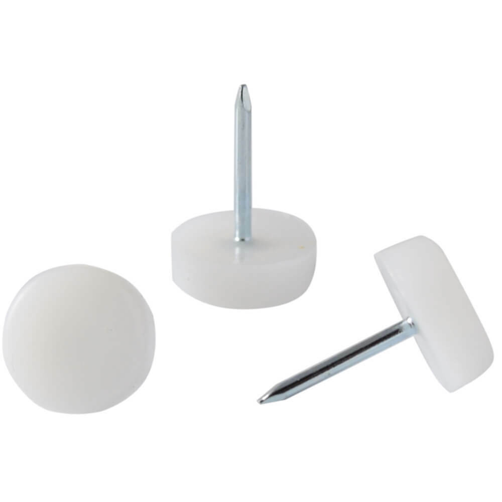 3/4" Dia. Nylon Glides - White - 25 Pack
