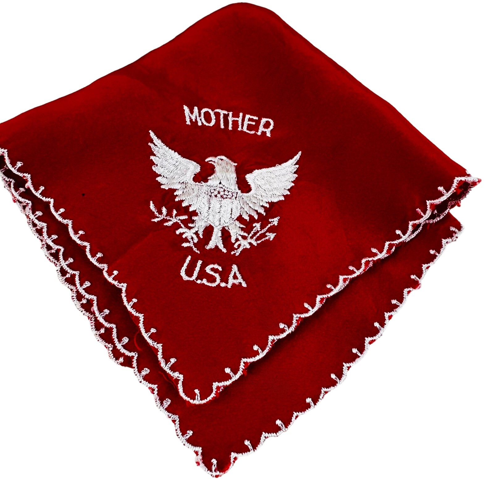 lot of vtg mother hankie usa souvenir postcard and egle hankie