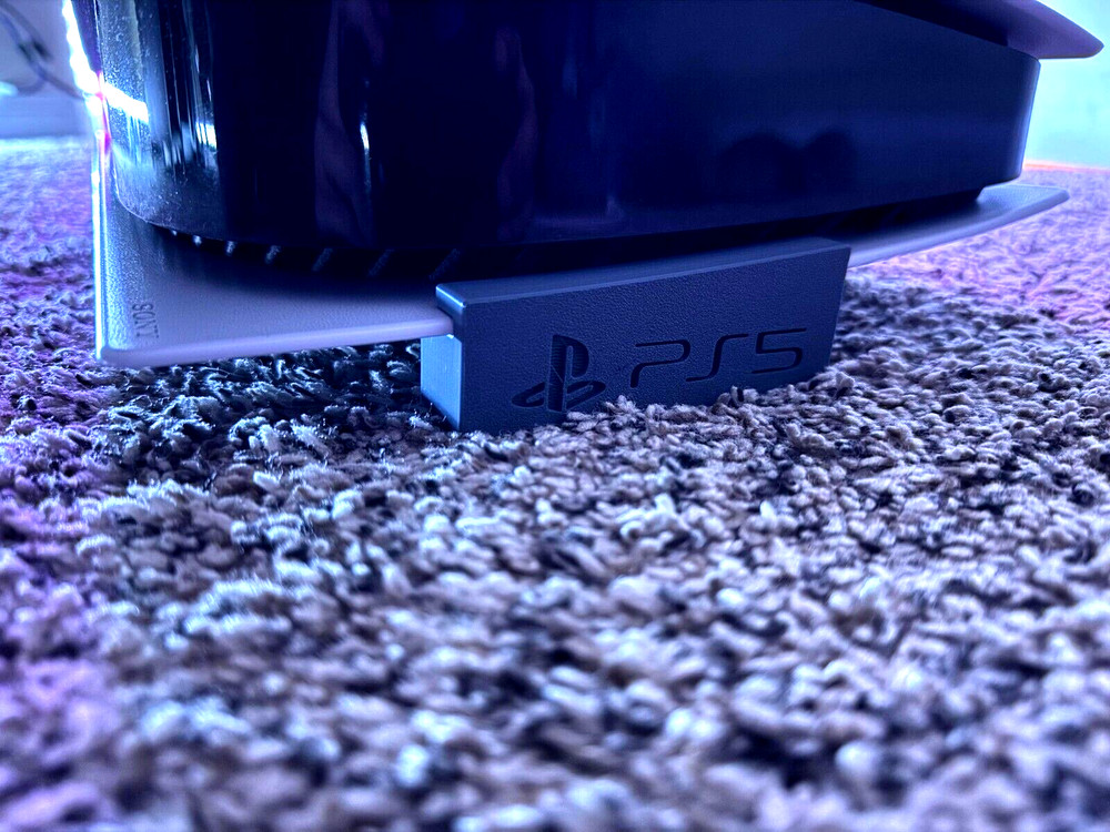 Horizontal Stand for PS5 Slim - Fits Disc & Digital - Stable 3D Printed Base