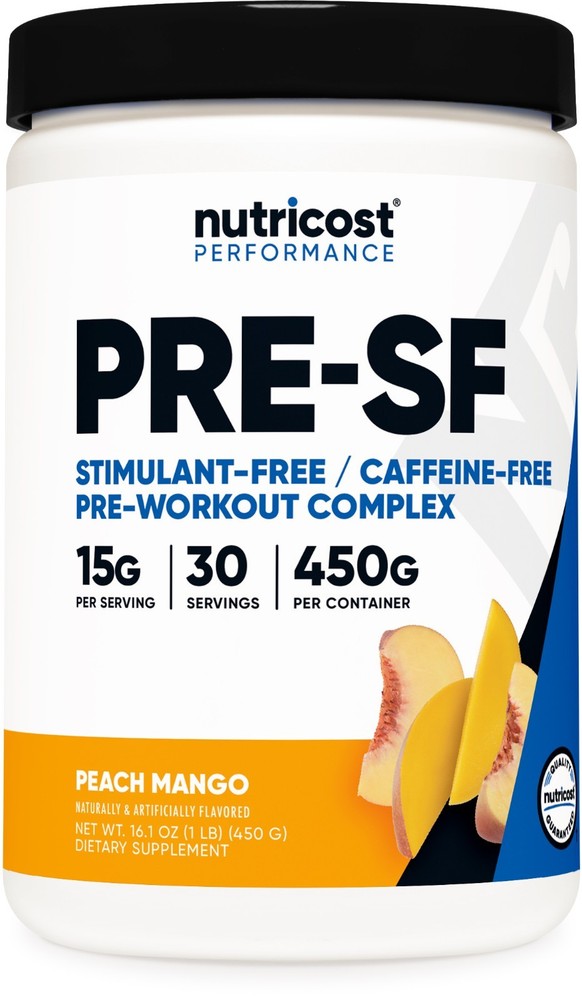 Nutricost Stim-Free Pre-Workout, 30 Servings (Peach Mango)