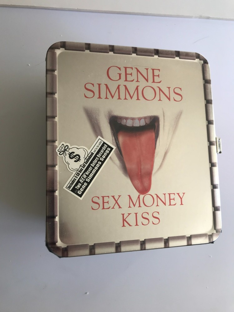 KISS Gene Simmons Sex, Money, Kiss Tin Lunchbox w Audiobook CDs, 2006 , Sealed