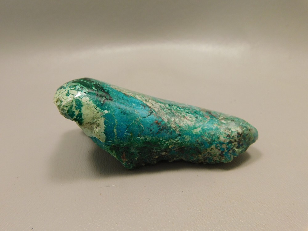 Blue River Chrysocolla Malachite Small Polished Rock Mexico #O12