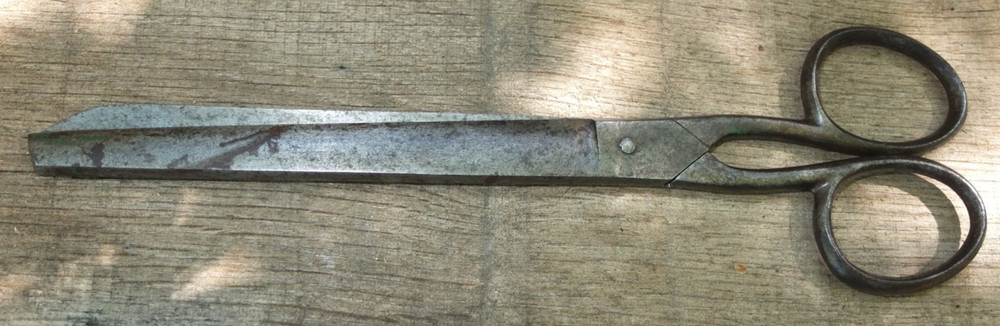 VINTAGE LONG 11" SCISSORS SHEFFIELD MADE, J Stringer and Sons