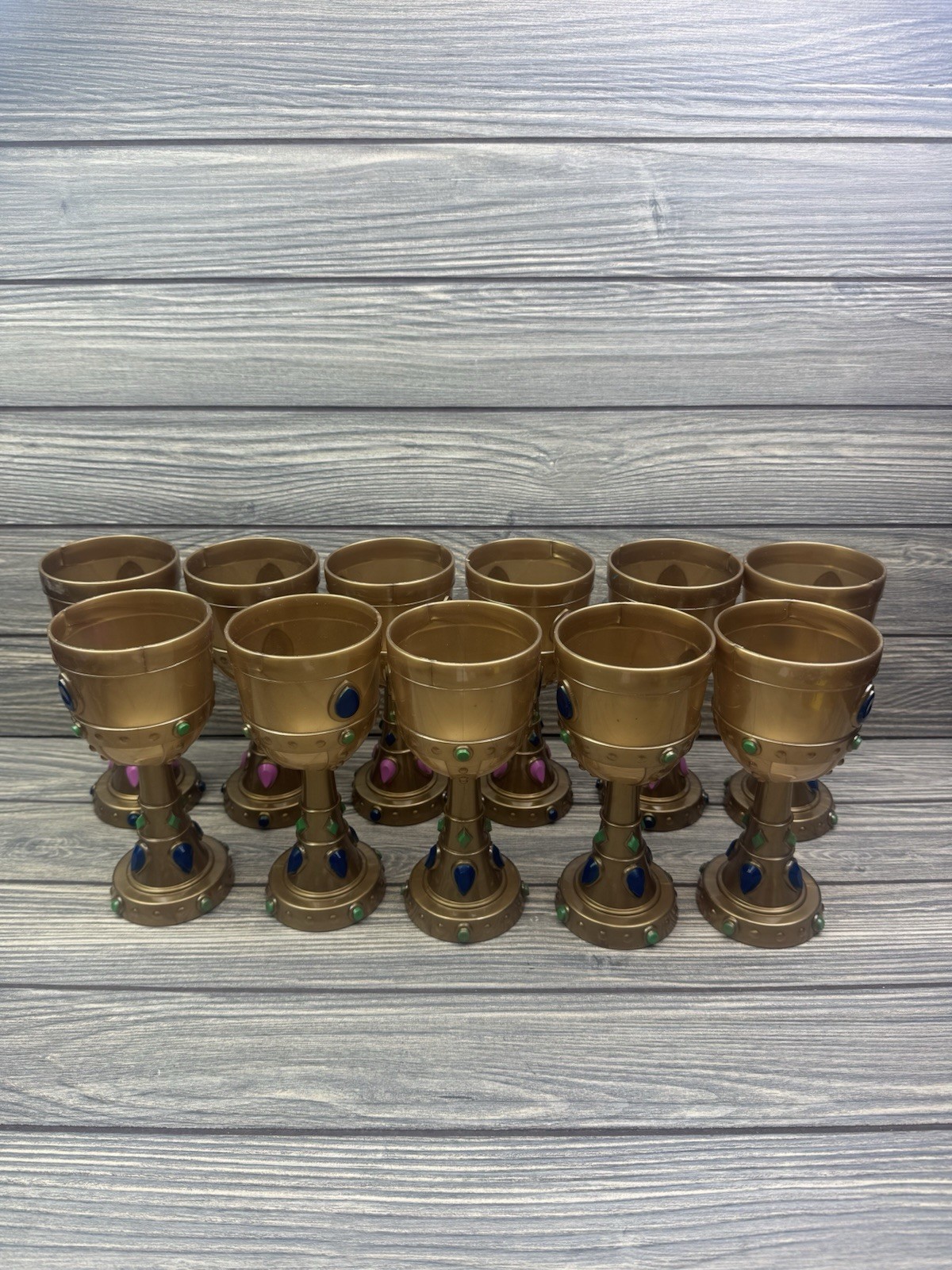 Lot Of 11 Medieval Jeweled Goblet King Renaissance Pirate Party mug 11 Total