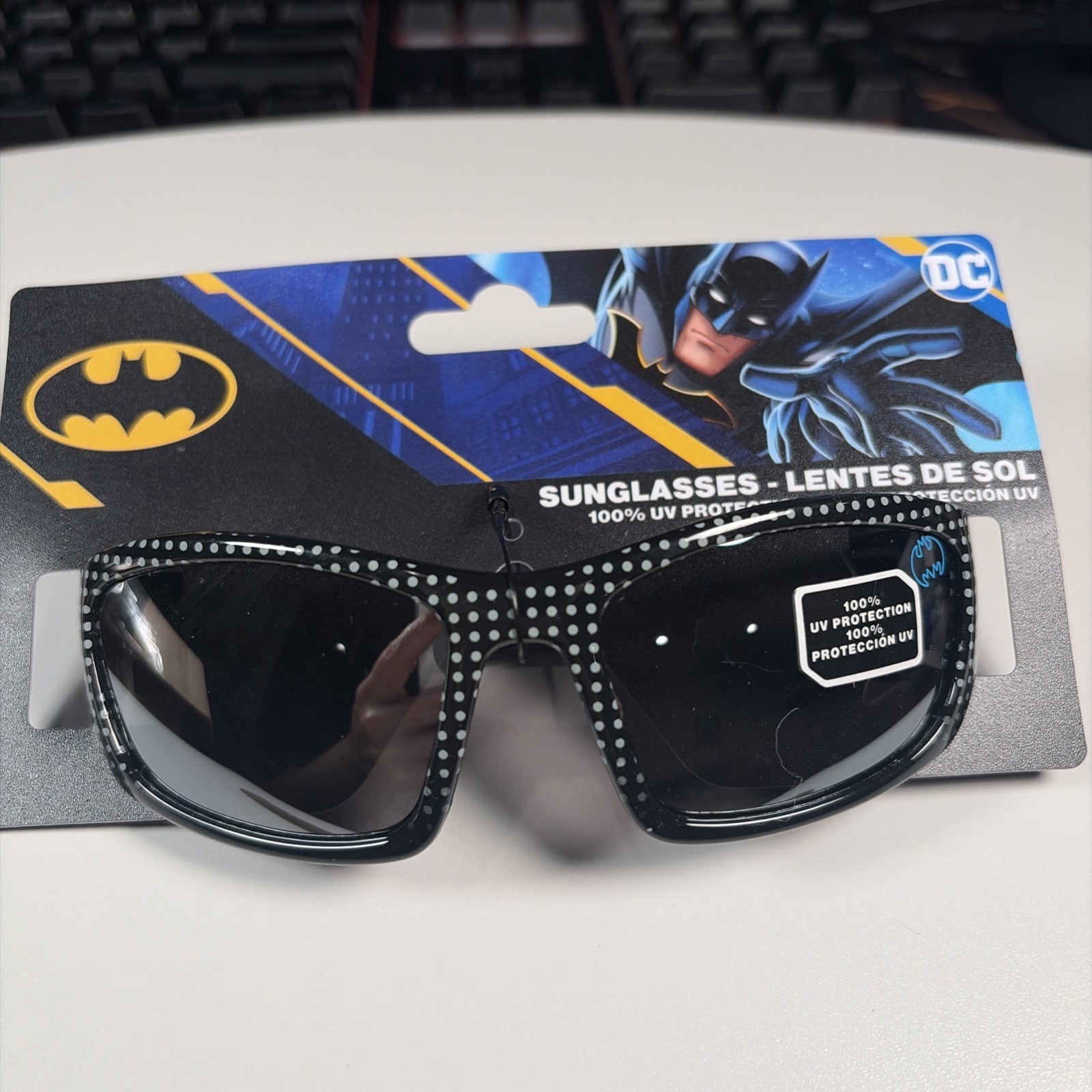 Batman DC Comics Kids Sunglasses Black 100% UV Protection Ages 3+ New