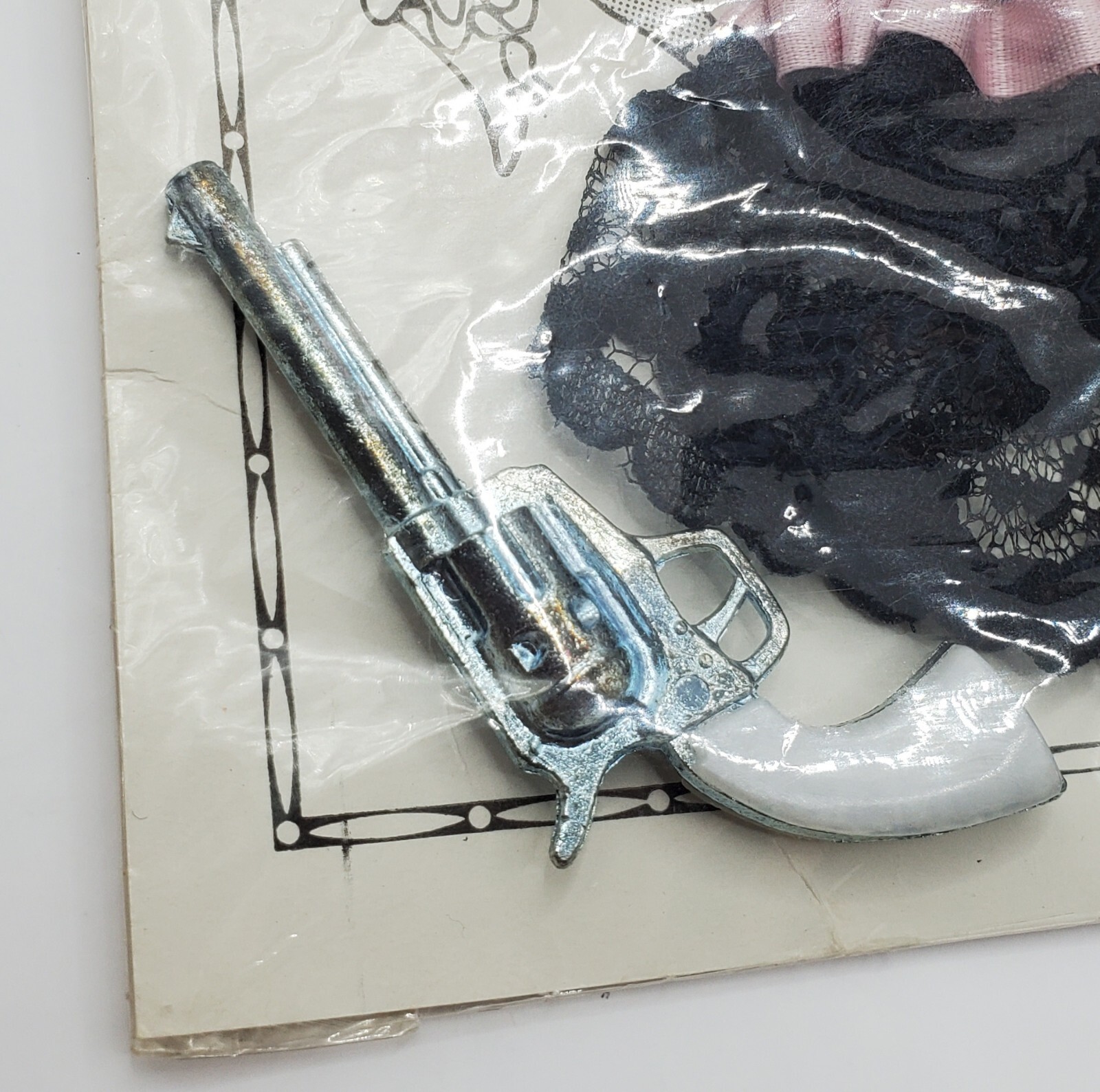 Vintage Knott's Berry Farm Gay Nineties Showgirl Garter NIB By Jackie Black Pink