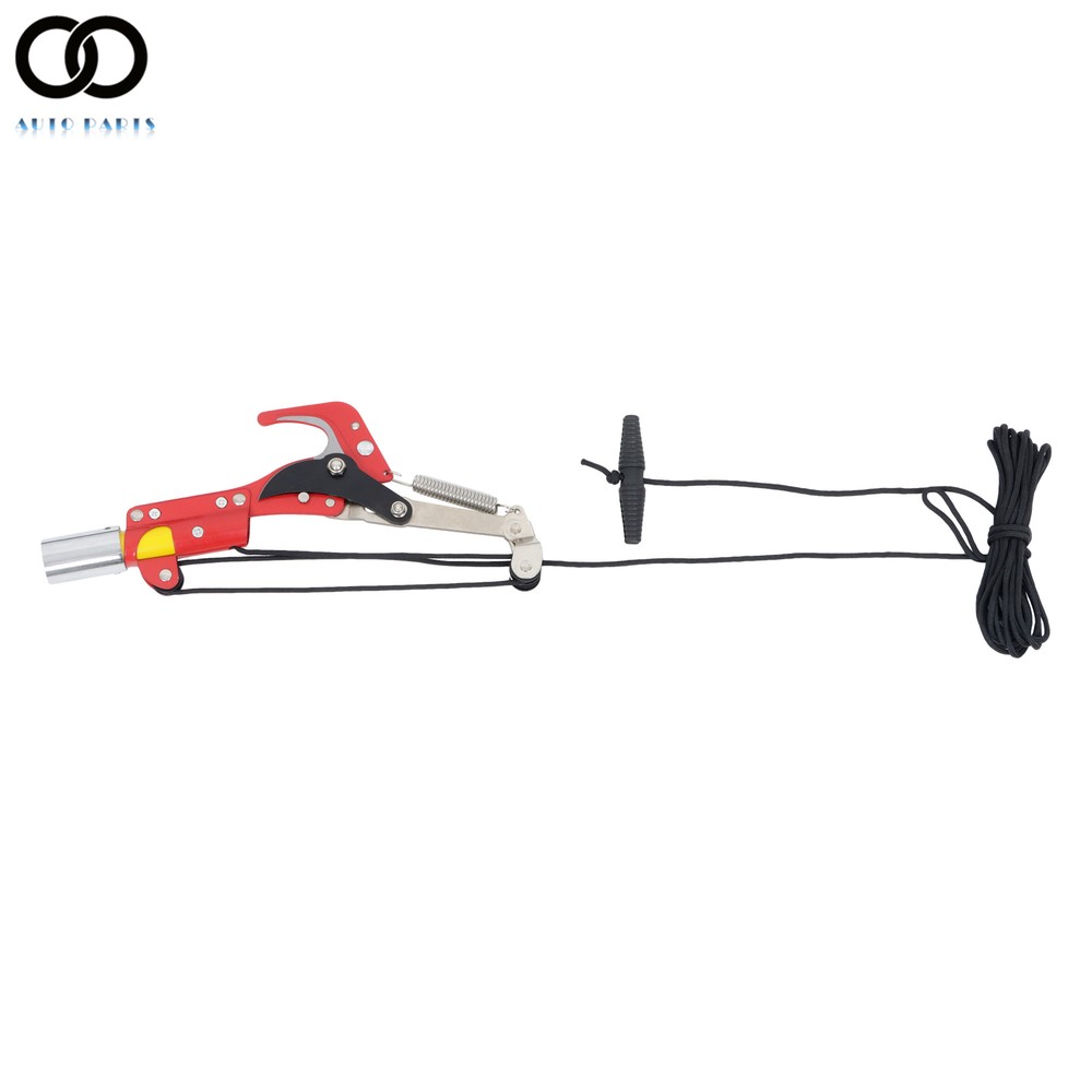 Manual Pole Saw 30 ft Extendable Tree Pruner, Sharp Steel Blade and Scissors