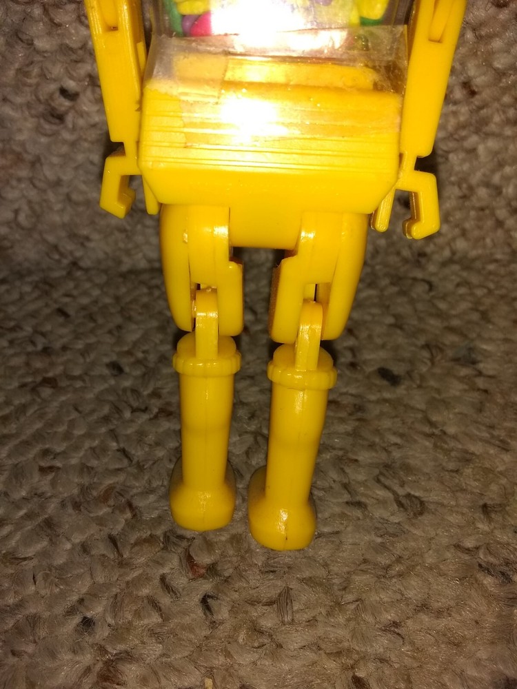 EXTREMELY RARE 1970/80s Chiclets TINY Chewing Gum Container Storage ROBOT (Pez)