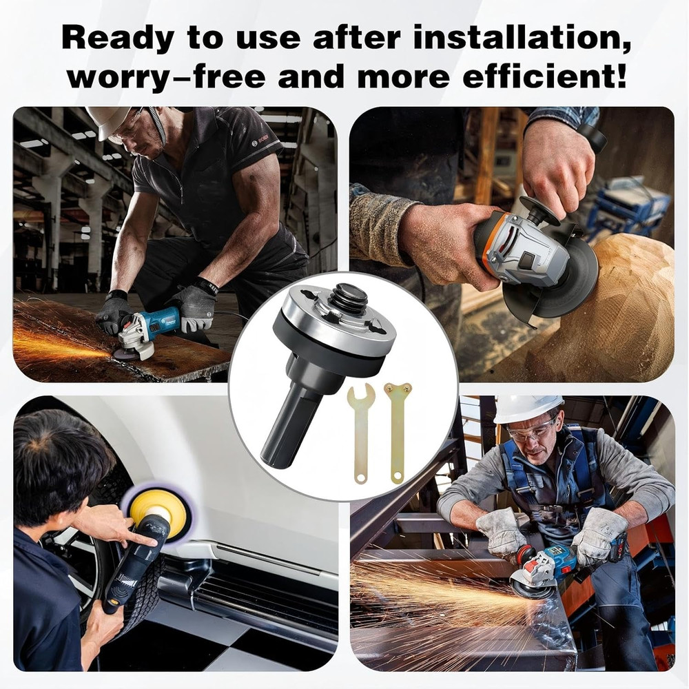 2 Set Angle Grinder Connecting Set, 10Pcs Electric Drill Angle Grinder Connec...