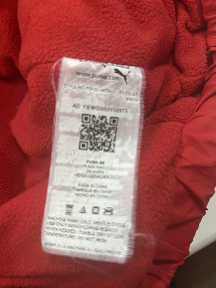 Kid Puma Winter Jacket Red Size 14-16