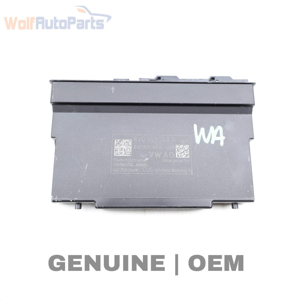 2017-2020 AUDI A3 - Front SEAT Adjustment Control Module 8V0959760A