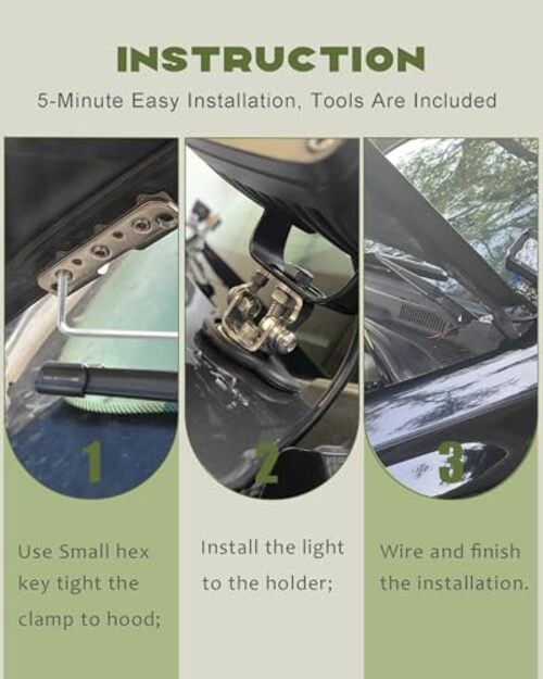 Universal Pod Light Mounts, Led Light Bar Mounting Brackets Led Hood Light