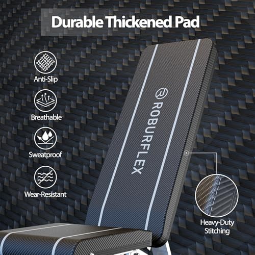 Adjustable/Foldable Workout Exercise Bench for Home Gym, Weightlifting and