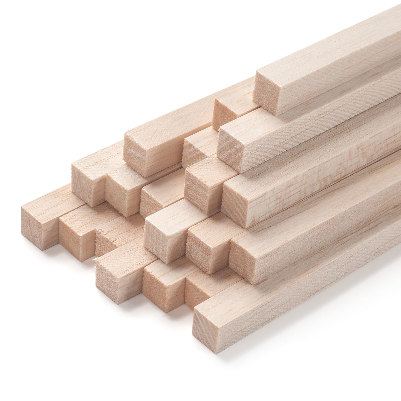 Balsa Wood Sticks, Balsa Wood Strips, 20 PCS 1/2" x 12" Square Wooden Dowel R...