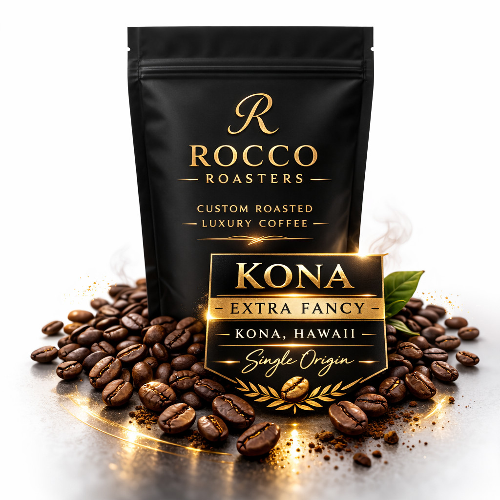 HAWAIIAN KONA COFFEE BEANS, 1-20 LBS IN 1 LB BAGS | EXTRA FANCY | ROAST TO ORDER