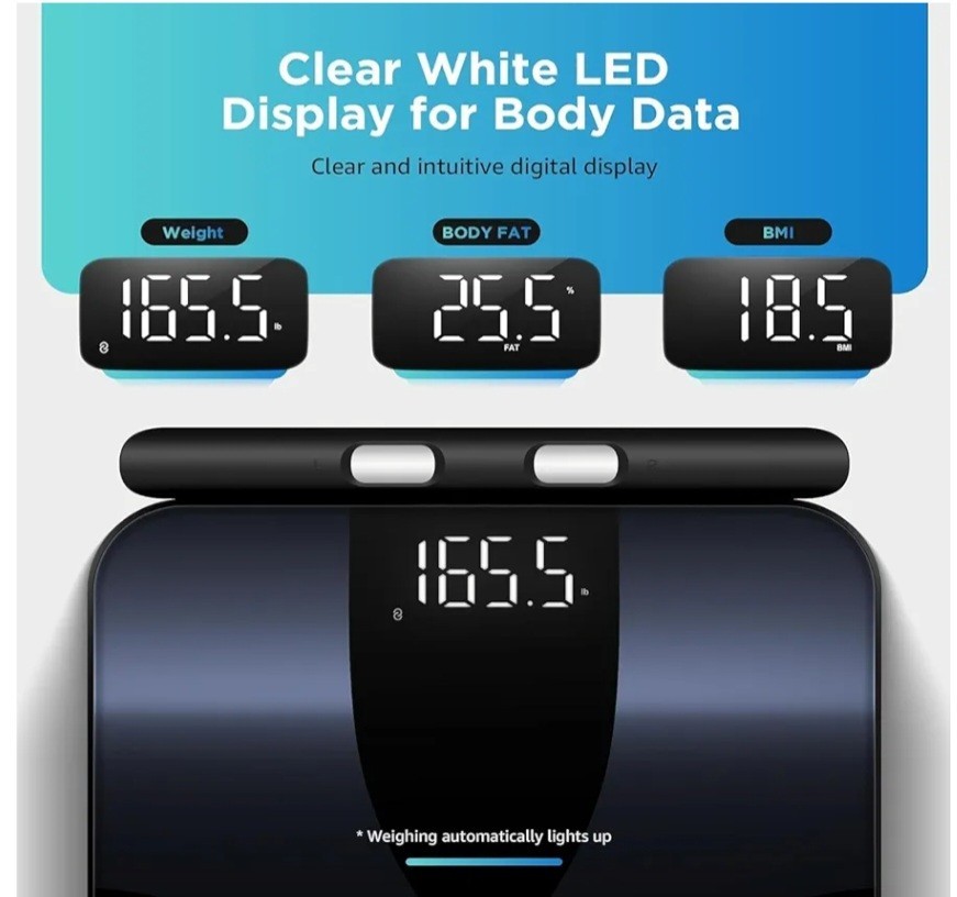 Posture Body Composition Scale Bluetooth App Digital Display BMI Analysis