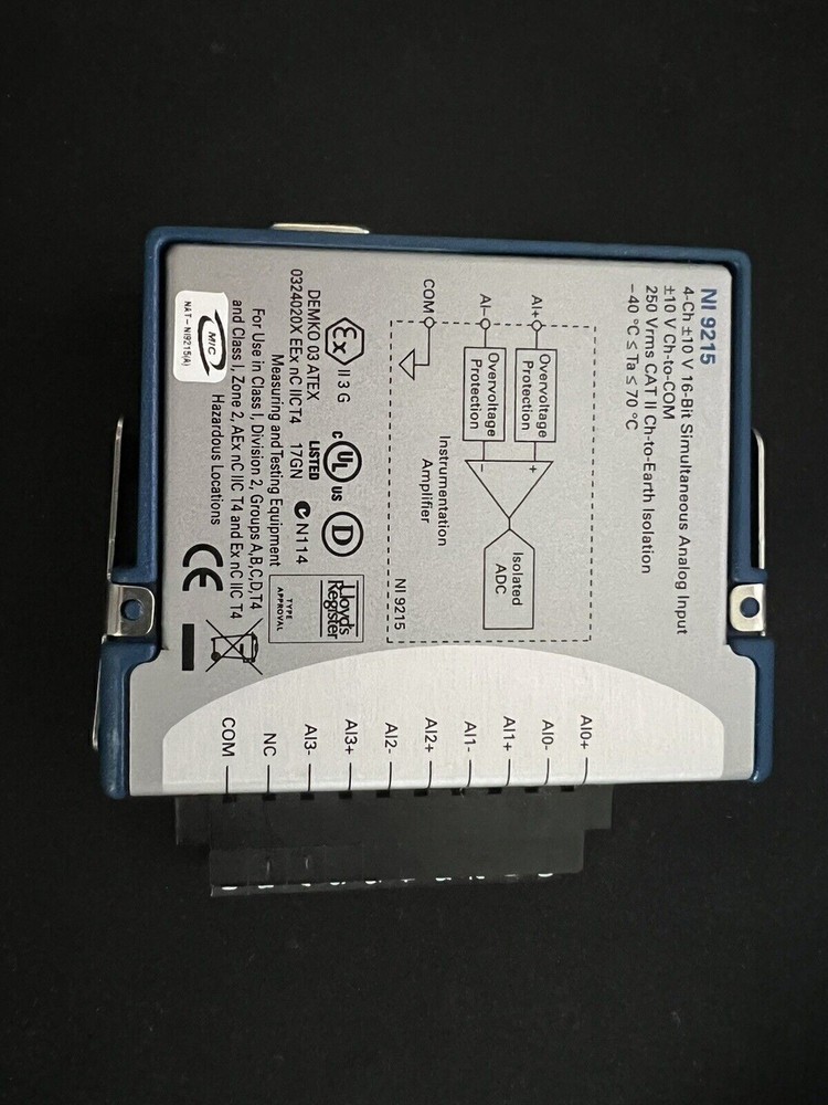 National Instruments NI-9215 cDAQ Analog Input Module, Simultaneous Sampling