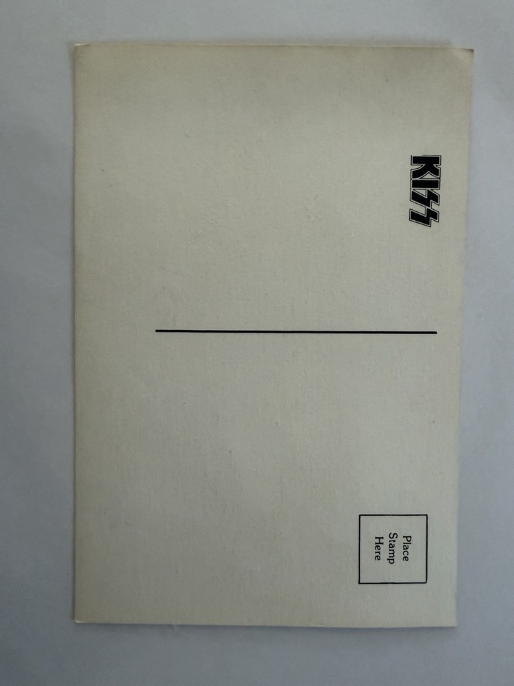 KISS 1974 HOTTER THAN HELL ALBUM PROMO POSTCARD AUCOIN VINTAGE RARE HOLY GRAIL🔥