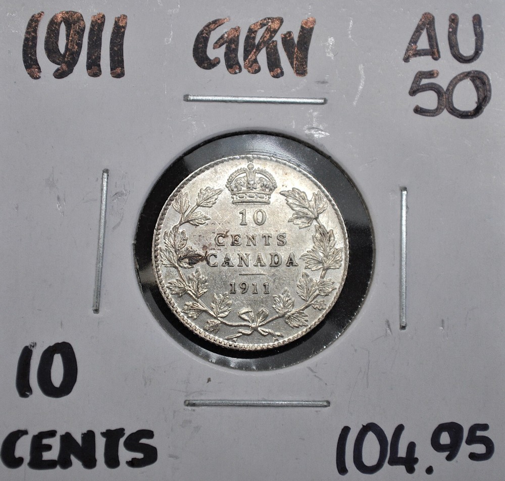 1911 Canada 10 Cents