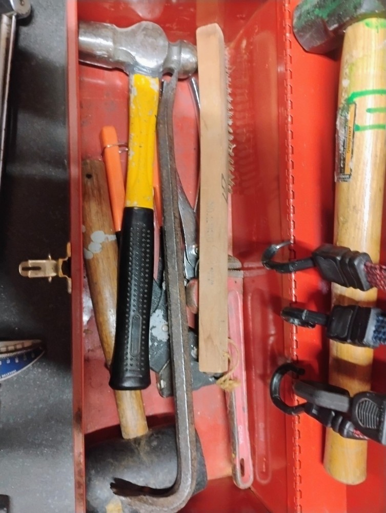 Classic Tool Boxes With Various Mechanic Tools and Accessories