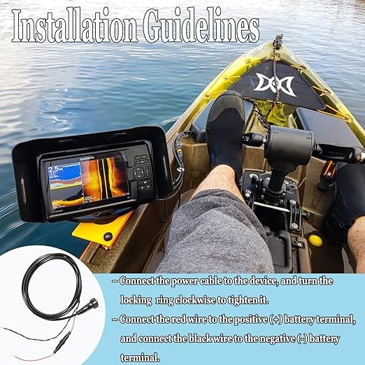 For Garmin echoMAP 4-pin 6ft Threaded Power Data Cable Chartplotter 010-12445-00