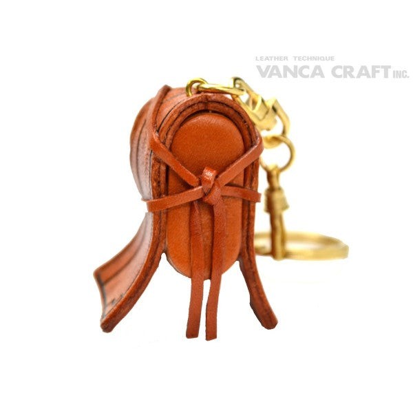 Kendo mask Leather Keychain(L)