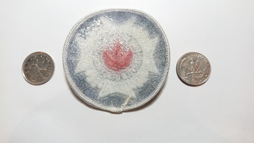 Canada Fire Department Service D'Incendie Silver Patch Badge Crest