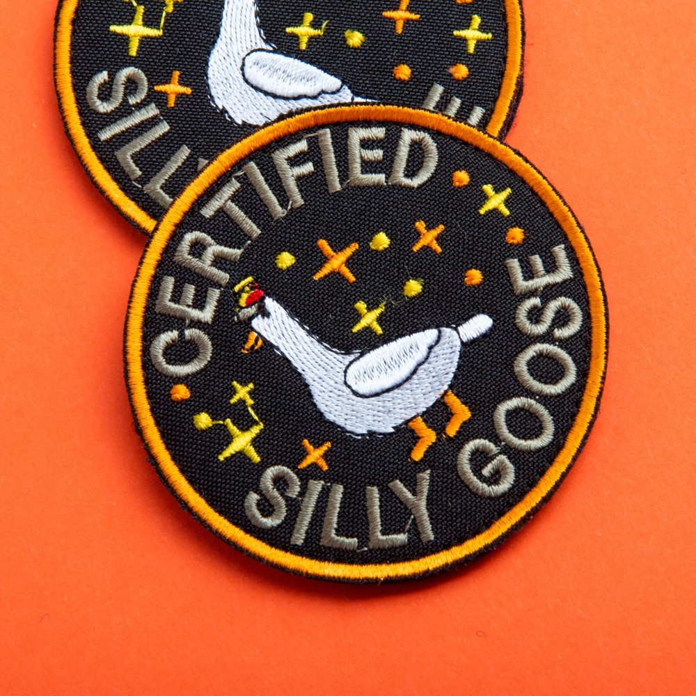 2Pcs Certified Silly Goose Patch Set Embroidered Tactical Patches