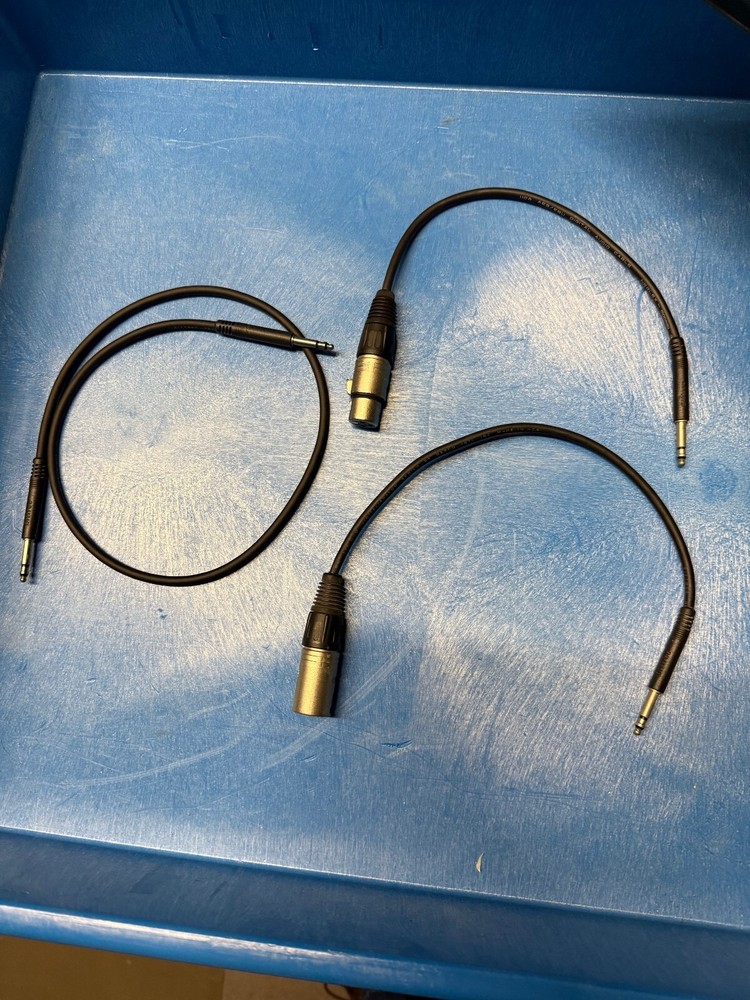 24" Bittree TT Patchbay Cables and Bittree TT to XLR Cables