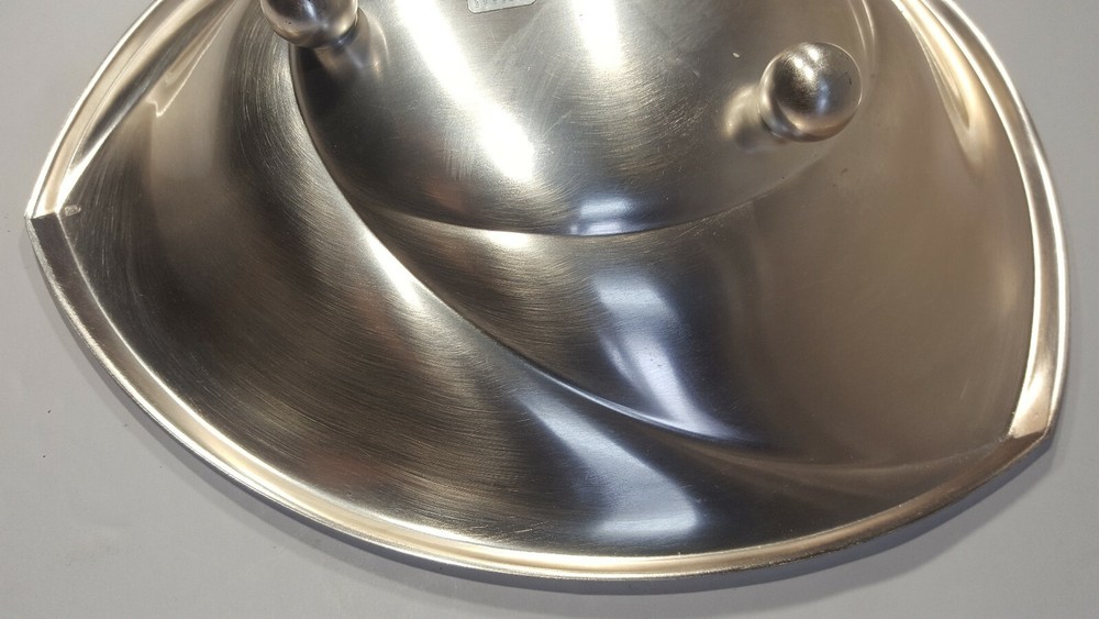 BEAUTIFUL WMF IKORA GERMANY SILVERPLATE FOOTED BOWL, 10 3/4" DIA X 2 1/3" HIGH