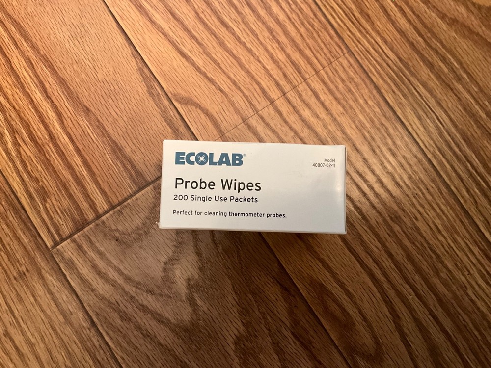Ecolab Probe Wipes 200 Single Use Packets Model 40807-02-11